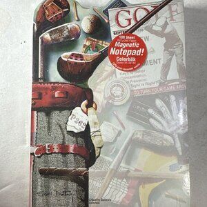 Golf theme magnetic note pad fridge and desk top pad